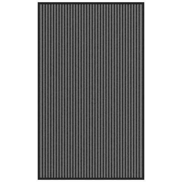 ARDEBO.de - Fußmatte Streifen Schwarz und Grau 90x150 cm