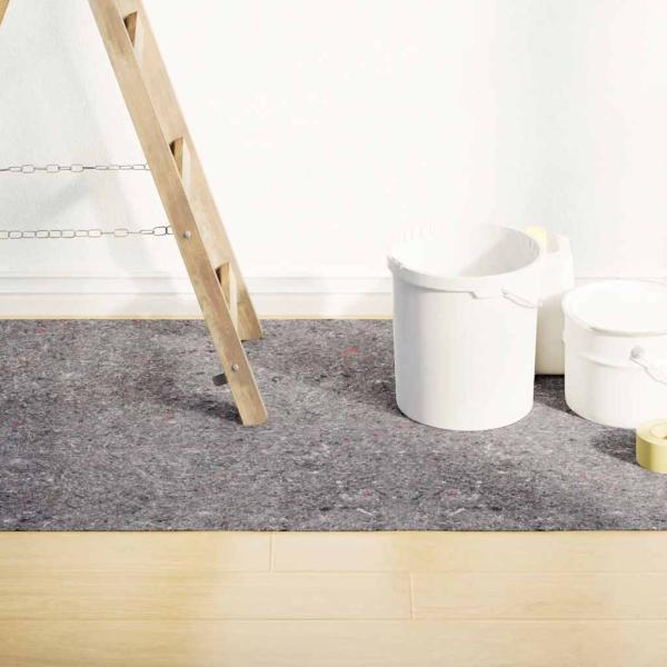 ARDEBO.de - Rutschfeste Malervliese 2 Stk. 515 cm 220 g/m² Grau