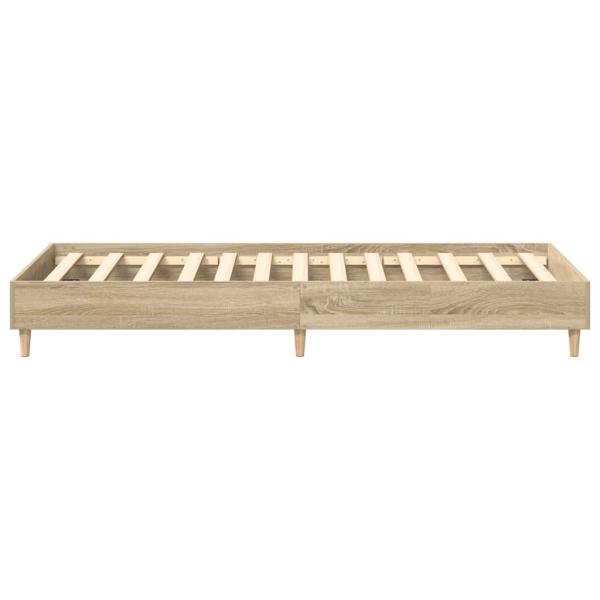 Bettgestell ohne Matratze Sonoma-Eiche 90x200 cm Holzwerkstoff