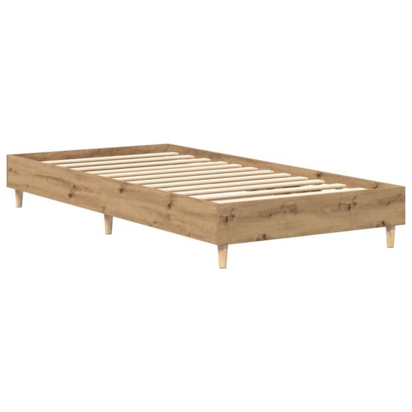 ARDEBO.de - Bettgestell ohne Matratze Artisan-Eiche 90x190cm Holzwerkstoff
