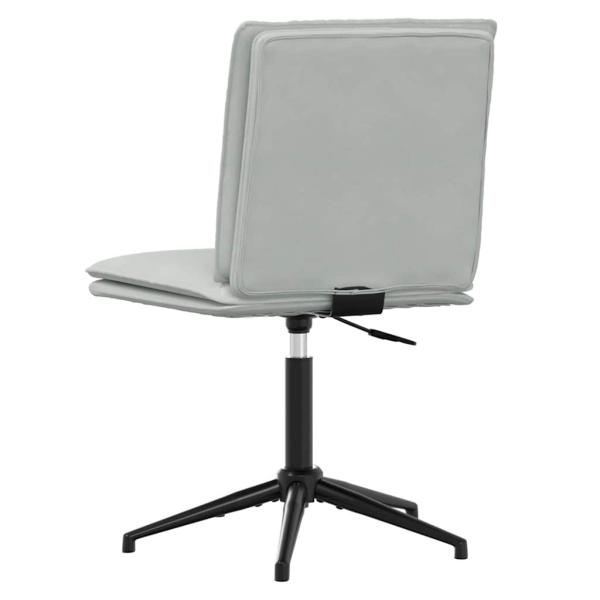 Esszimmerstühle 2 Stk. Hellgrau Samt