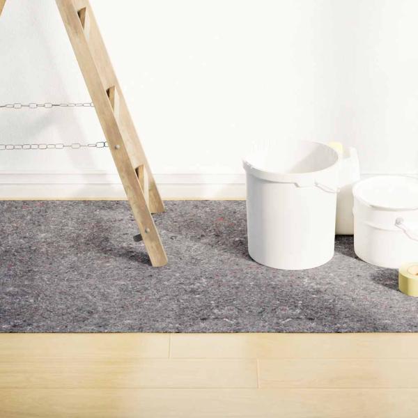 ARDEBO.de - Rutschfeste Malervliese 2 Stk. 1020 cm 180 g/m² Grau