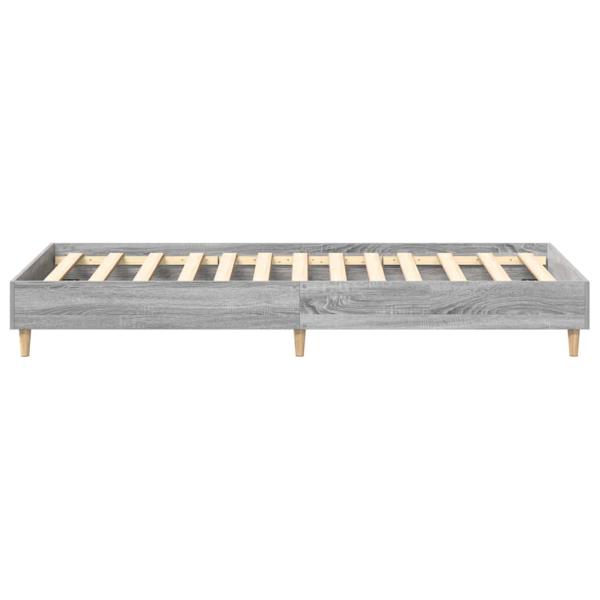 Bettgestell ohne Matratze Grau Sonoma 90x190 cm Holzwerkstoff