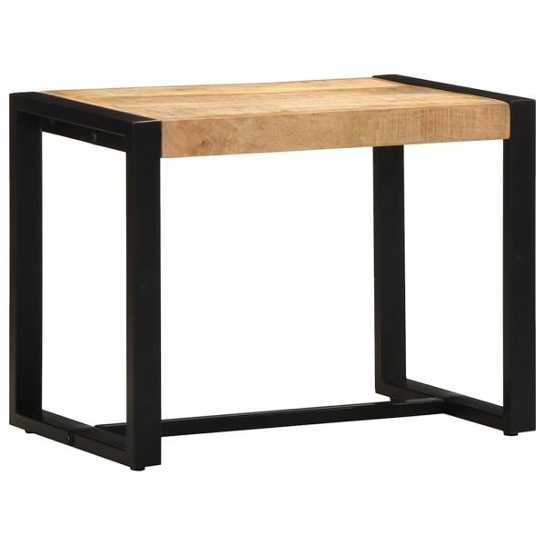 ARDEBO.de - Bank 60x35x45 cm Raues Massivholz Mango