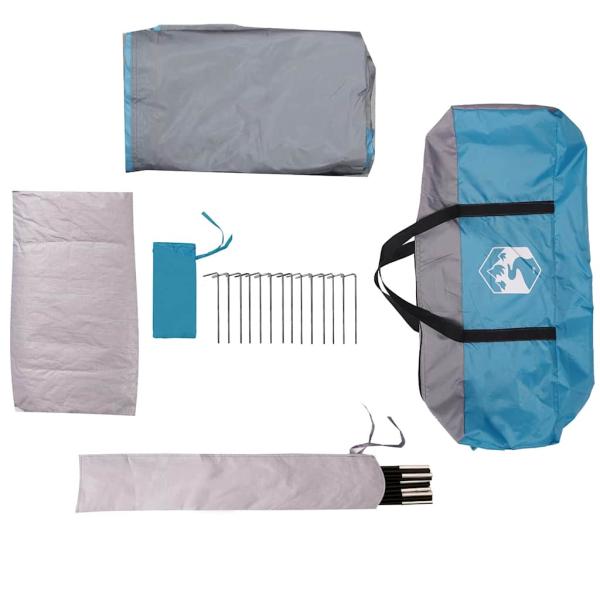 Familienzelt Iglu für 6 Personen Blau Wasserdicht