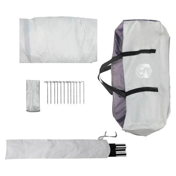 Partyzelt Grau Wasserdicht