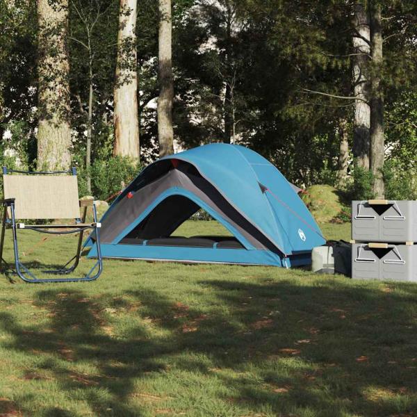 ARDEBO.de - Campingzelt 1 Person Blau Wasserfest