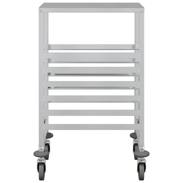 Tablettwagen mit 6 GN-Behältern 39x55x87 cm Edelstahl