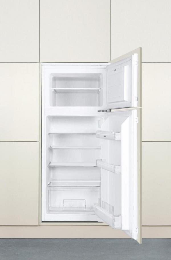 Amica EDTS 372 901 Einbau-Kühl-/Gefrierkombination, Nischenhöhe: 122 cm, 170 L, Schlepptür-Technik, elektronische Steuerung, Tür-Offen-Alarm, Inverter Kompressor, weiß (1195112)