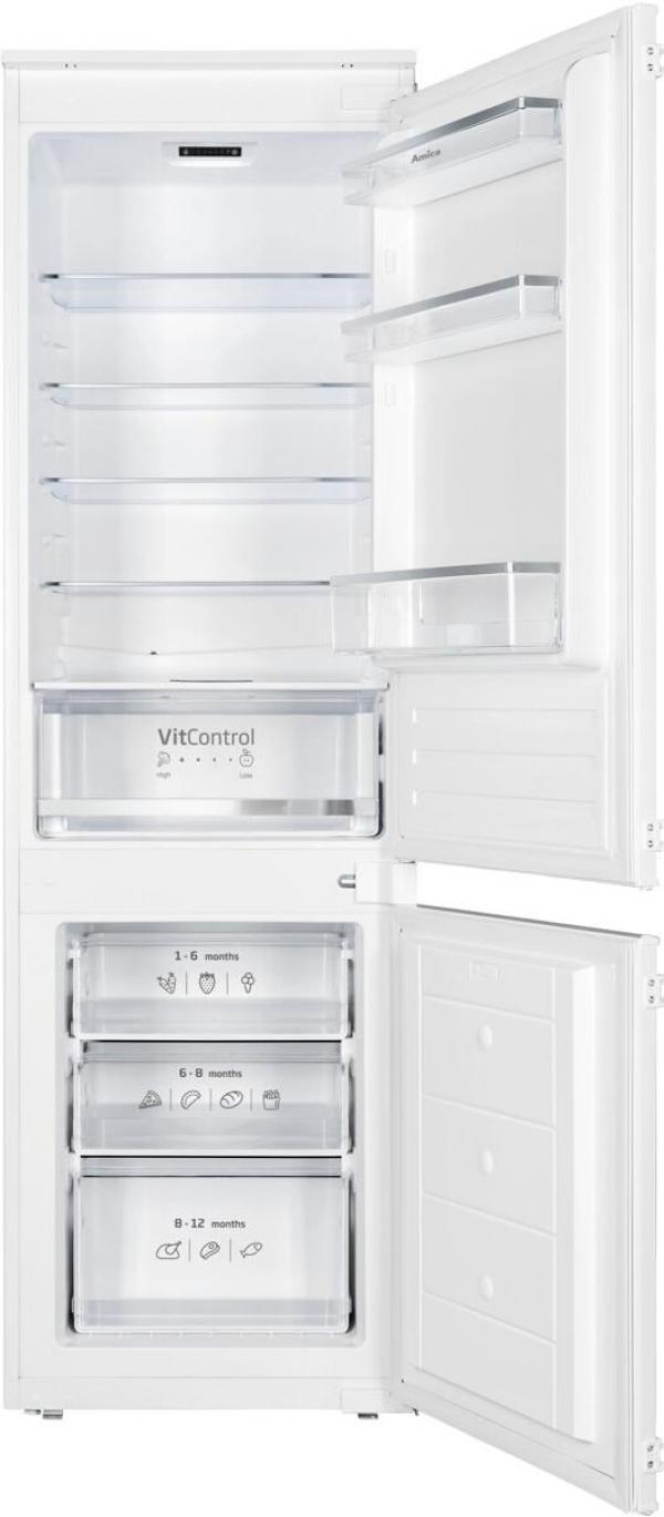 ARDEBO.de Amica EKGCS 387 921 Einbau-Kühl-/Gefrierkombination, Nischenhöhe: 178 cm, 270 L, Schlepptür-Technik, elektronische Steuerung, Tür-Offen-Alarm, Inverter Kompressor, weiß (1195059)