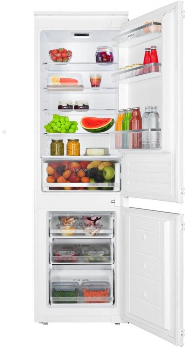 Amica EKGCS 387 921 Einbau-Kühl-/Gefrierkombination, Nischenhöhe: 178 cm, 270 L, Schlepptür-Technik, elektronische Steuerung, Tür-Offen-Alarm, Inverter Kompressor, weiß (1195059)
