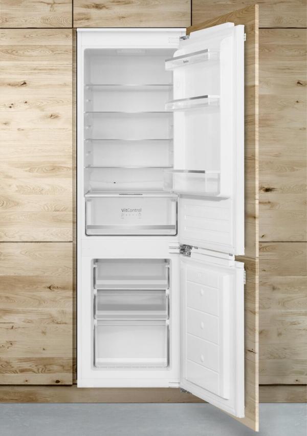 Amica EKGCX 387 902 Einbau-Kühl-/Gefrierkombination, Nischenhöhe: 178 cm, 270 L, Festtür-Technik, elektronische Steuerung, Tür-Offen-Alarm, Inverter Kompressor, weiß (1195042)