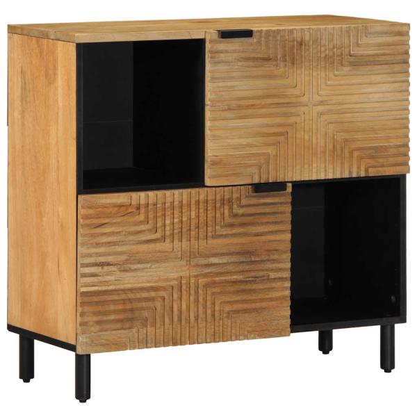 ARDEBO.de - Sideboard Braun 80x33x75 cm Massivholz Mango
