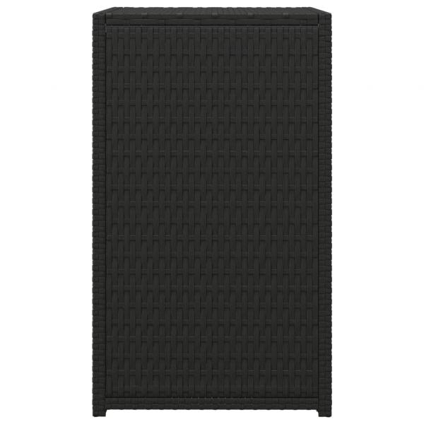 C-Tisch Schwarz 40x35x60 cm Poly Rattan