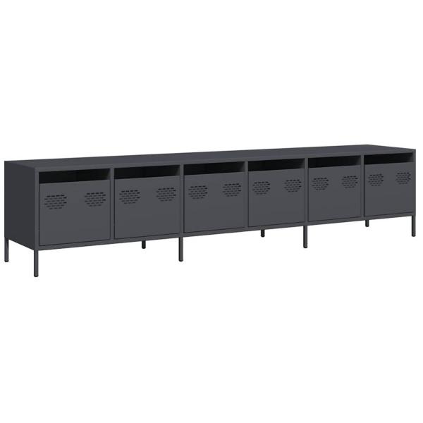 TV-Schrank Anthrazit 202x39x43,5 cm Kaltgewalzter Stahl