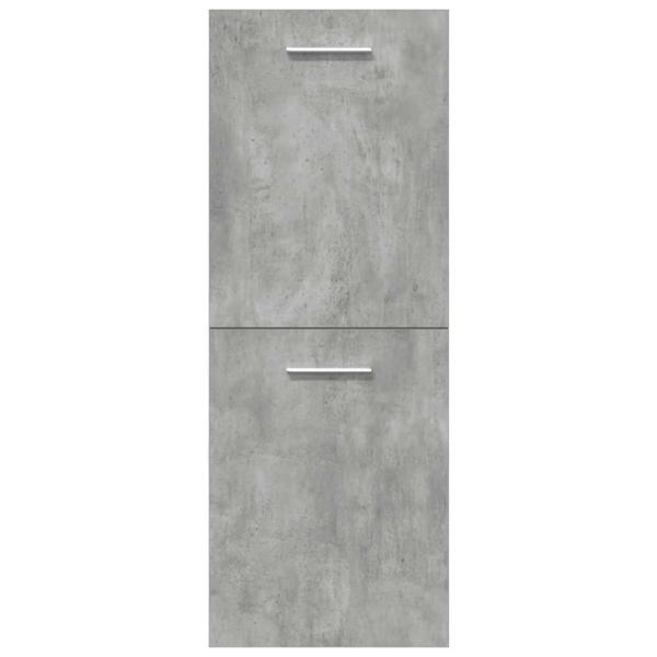 5-tlg. Badmöbel-Set Betongrau Holzwerkstoff