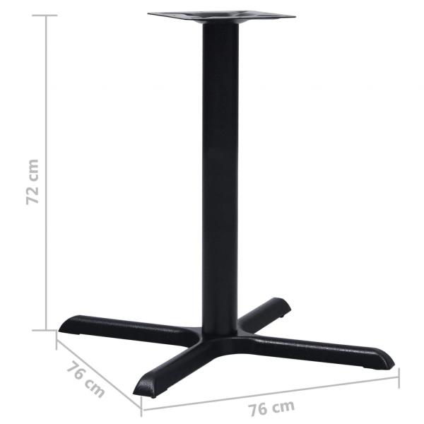 Bistrotisch-Gestell Schwarz 76x76x72 cm Gusseisen