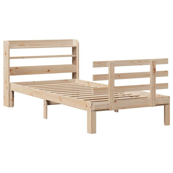 Bettgestell mit Kopfteil ohne Matratze 100x200 cm