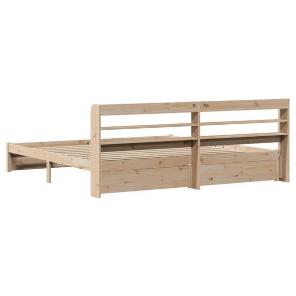 Bettgestell mit Kopfteil ohne Matratze 200x200 cm