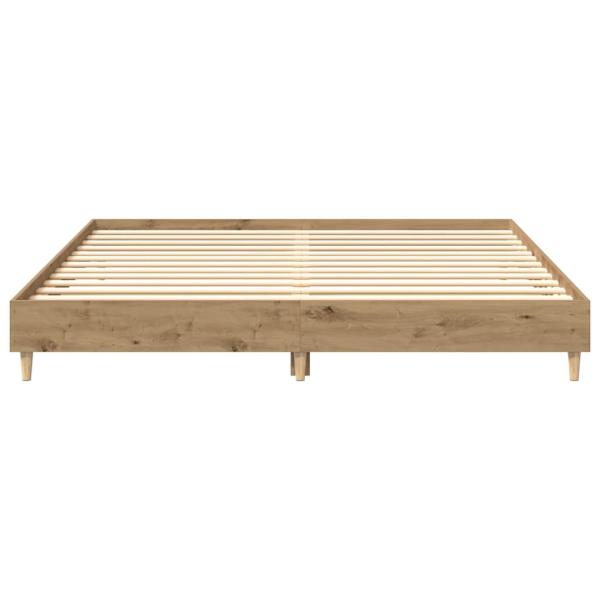 Bettgestell ohne Matratze Artisan-Eiche 180x200cm Holzwerkstoff