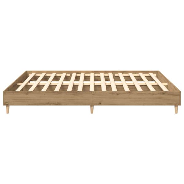 Bettgestell ohne Matratze Artisan-Eiche 180x200cm Holzwerkstoff