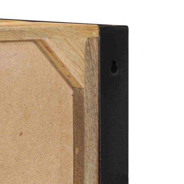 Nachttische 2 Stk. 40x35x40 cm Raues Mango-Massivholz