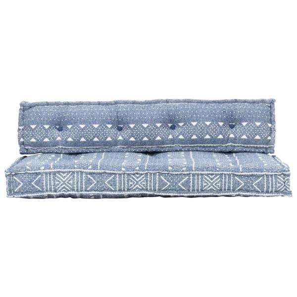 Palettensofa-Auflage Indigo Stoff Patchwork