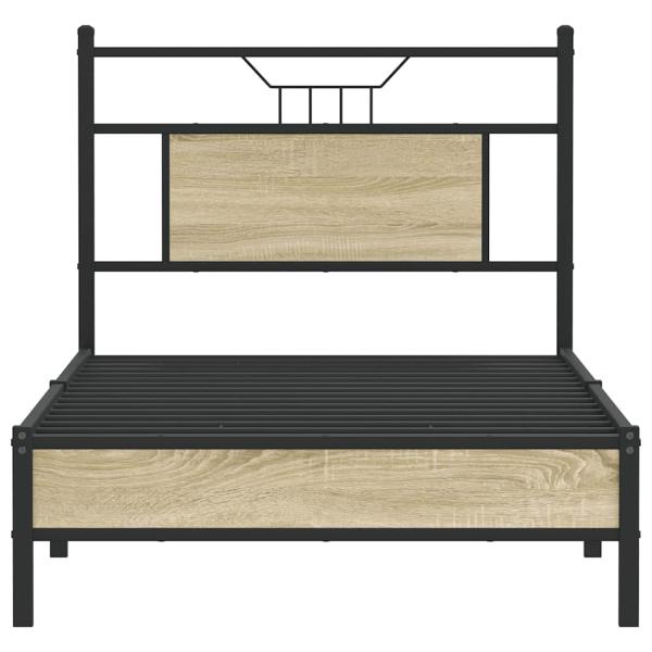 Bettgestell ohne Matratze Sonoma-Eiche 80x200 cm Holzwerkstoff