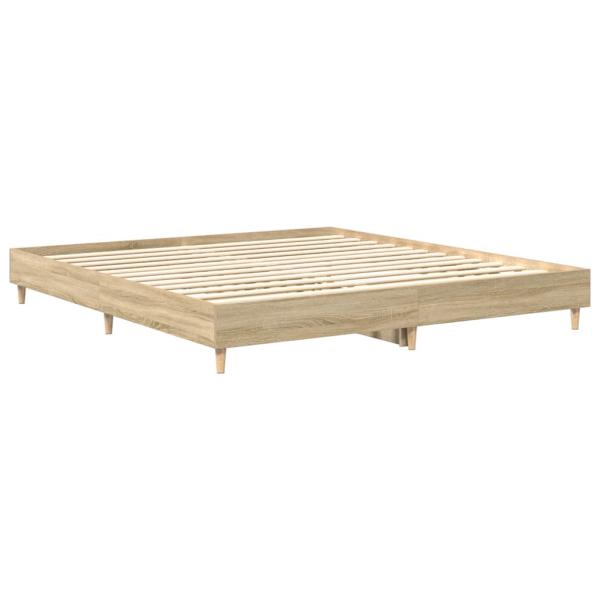 Bettgestell ohne Matratze Sonoma-Eiche 180x200 cm Holzwerkstoff