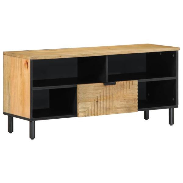 ARDEBO.de - TV-Schrank Braun 100x33x46 cm Massivholz Mango