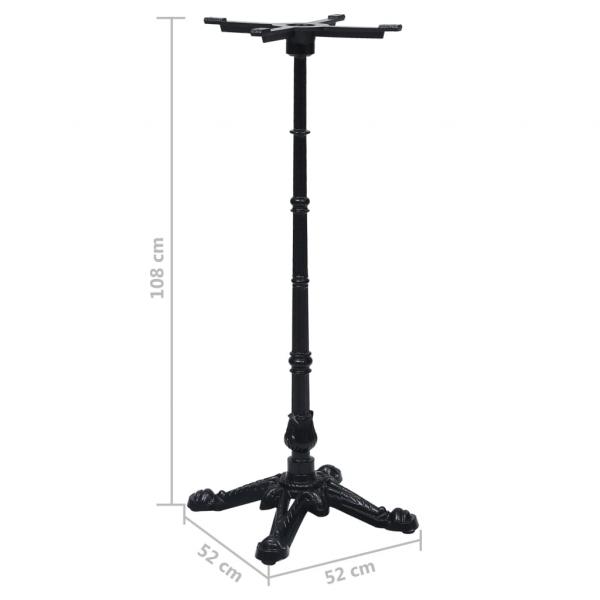 Bistrotisch-Gestell Schwarz 52x52x108 cm Gusseisen