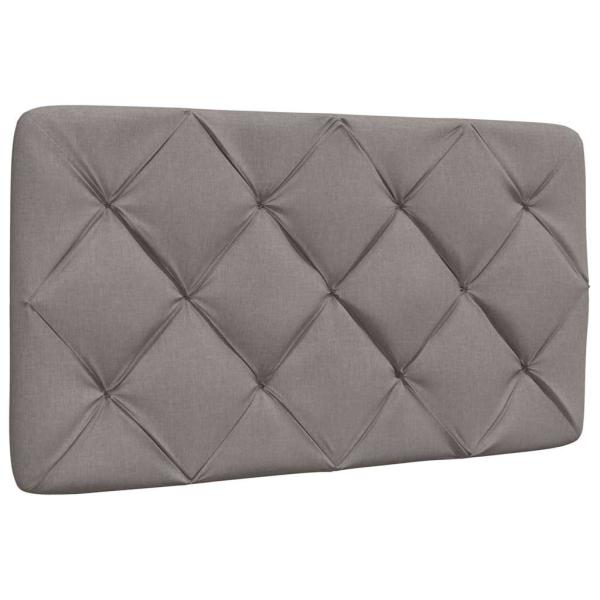 Bettgestell mit LED ohne Matratze Taupe 80x200 cm Stoff