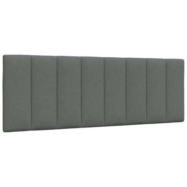 Bett mit Matratze Dunkelgrau 120x200 cm Stoff