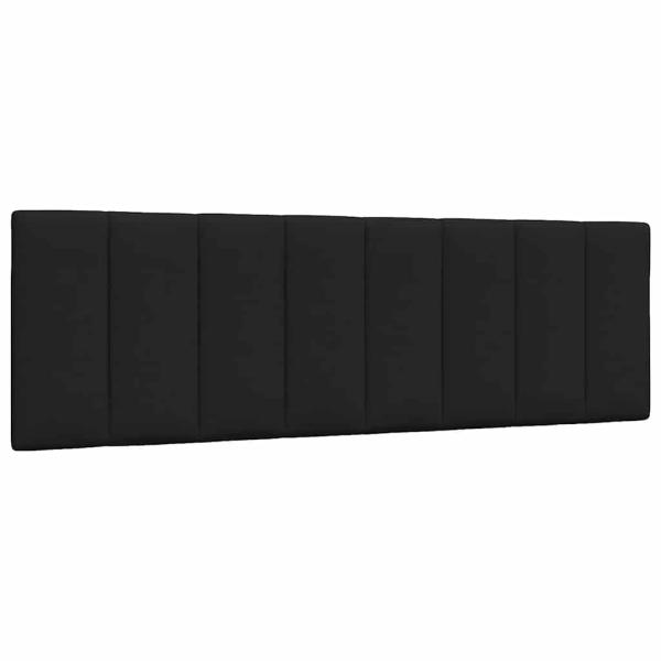 Bett mit Matratze Schwarz 160x200 cm Stoff