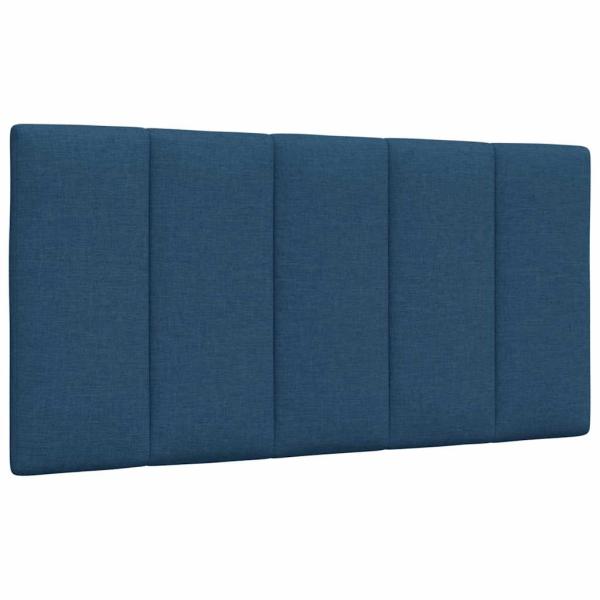 Bett mit Matratze Blau 100x200 cm Stoff