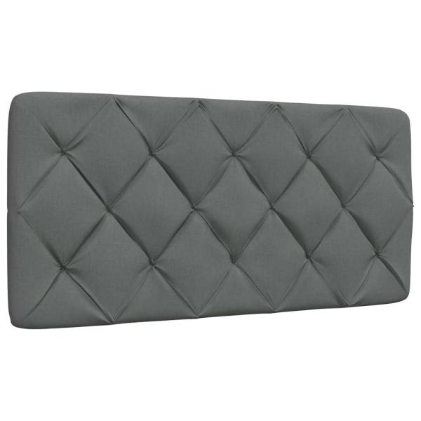 Bett mit Matratze Dunkelgrau 100x200 cm Stoff