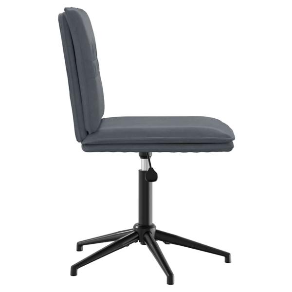 Esszimmerstühle 4 Stk. Dunkelgrau Samt