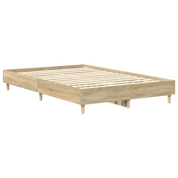 Bettgestell ohne Matratze Sonoma-Eiche 140x190 cm Holzwerkstoff