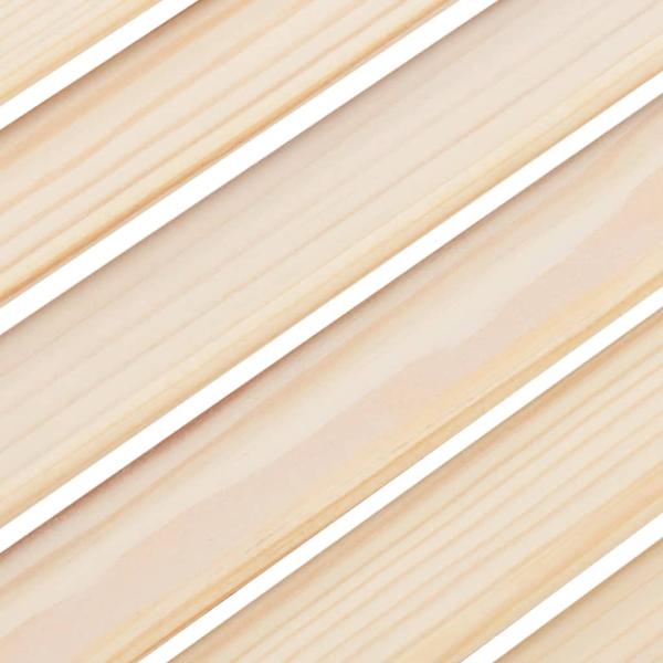 Schwingtüren Lamellen-Design 1-Paar 100x100cm Massivholz Kiefer