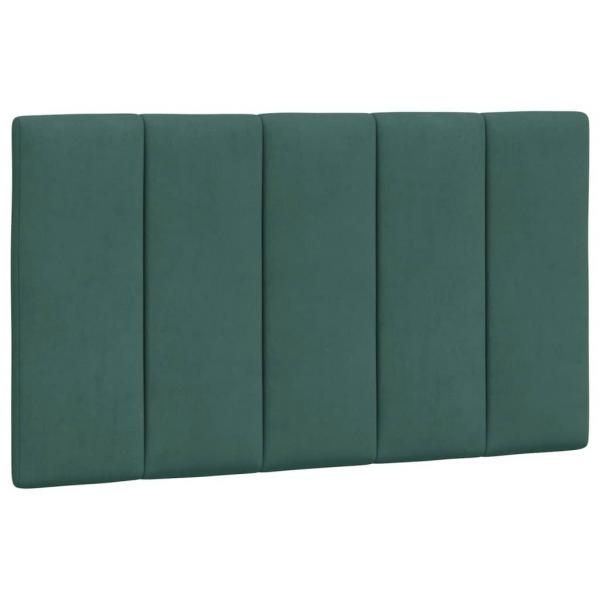 Bettgestell ohne Matratze Dunkelgrün 90x200 cm Samt