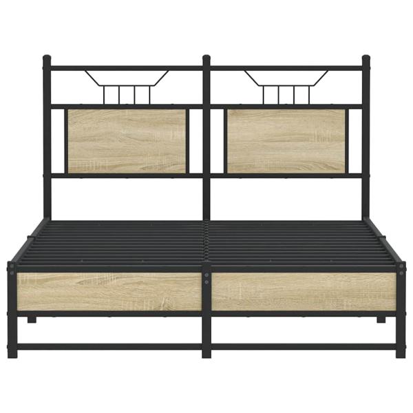 Bettgestell ohne Matratze Sonoma-Eiche 120x200 cm Holzwerkstoff