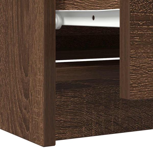 TV-Schrank Braun Eichen-Optik 100x35x54 cm Holzwerkstoff