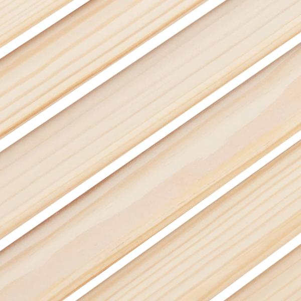 Schwingtüren Lamellen-Design 1-Paar 80x80 cm Massivholz Kiefer