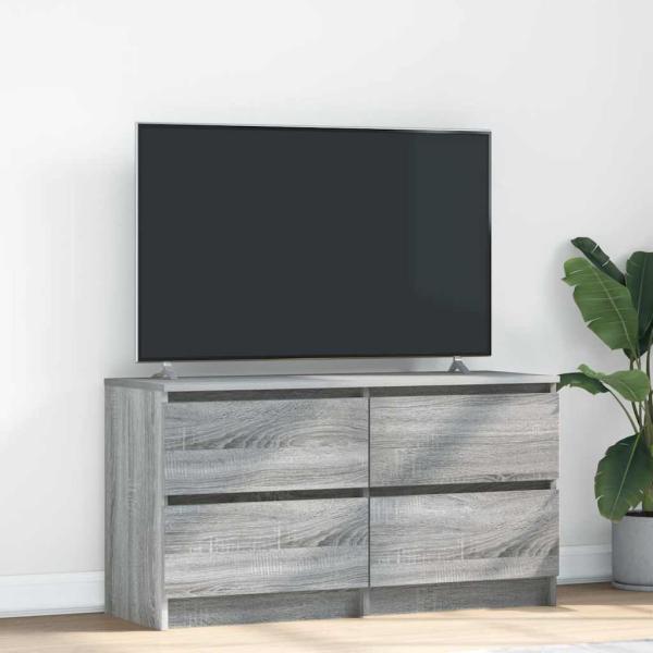 ARDEBO.de - TV-Schrank Grau Sonoma 100x35x54 cm Holzwerkstoff