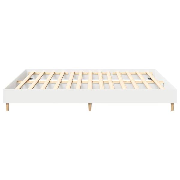 Bettgestell ohne Matratze Weiß 180x200 cm Holzwerkstoff