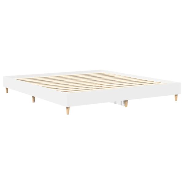 Bettgestell ohne Matratze Weiß 180x200 cm Holzwerkstoff