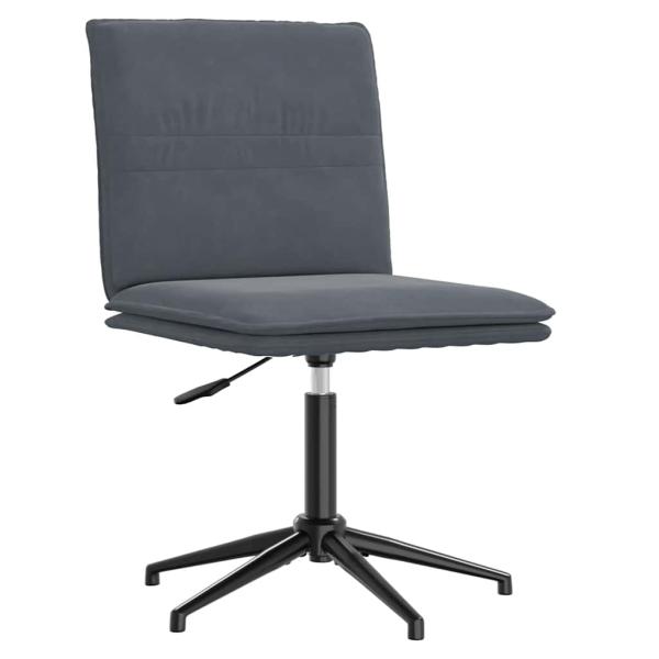 Esszimmerstühle 6 Stk. Dunkelgrau Samt
