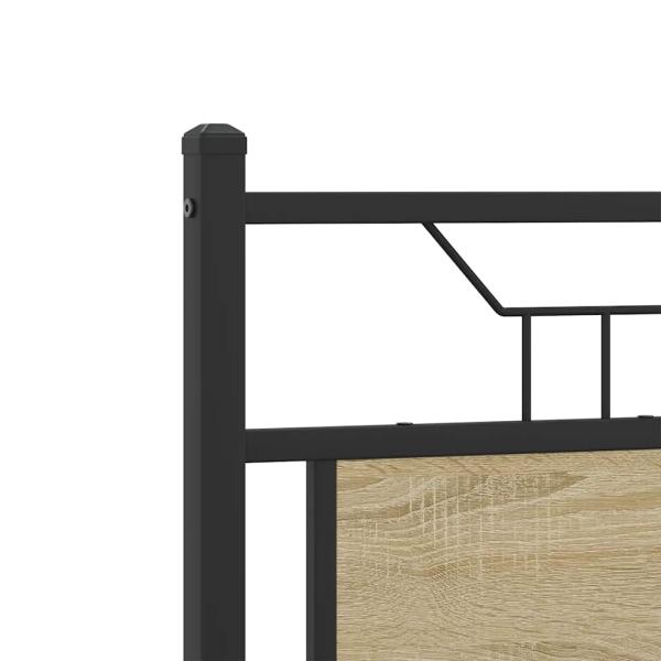 Bettgestell ohne Matratze Sonoma-Eiche 120x200 cm Holzwerkstoff