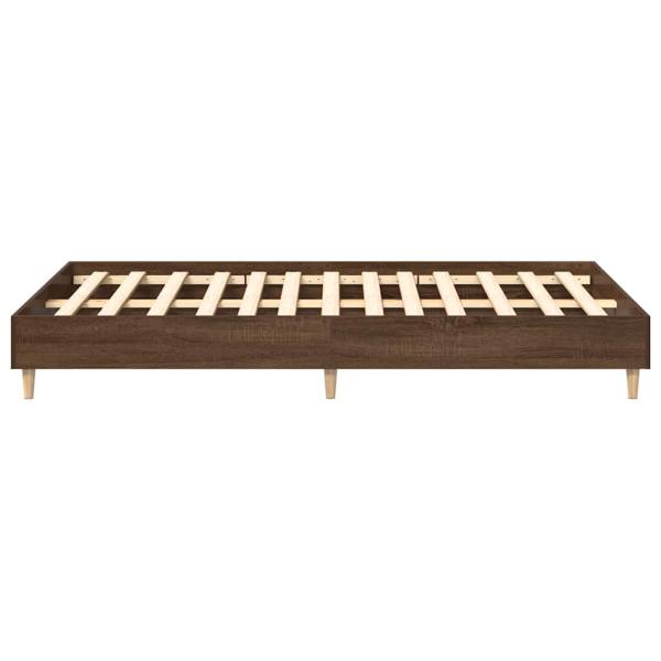Bettgestell ohne Matratze Braun Eichen-Optik 135x190 cm