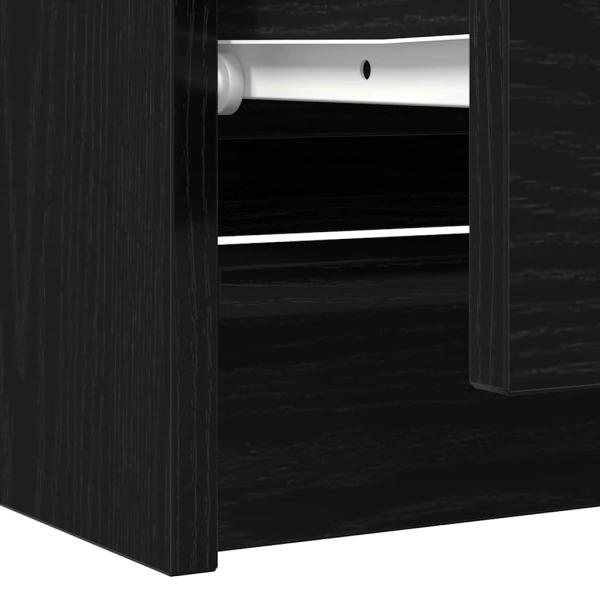 TV-Schrank Schwarz 100x35x54 cm Holzwerkstoff